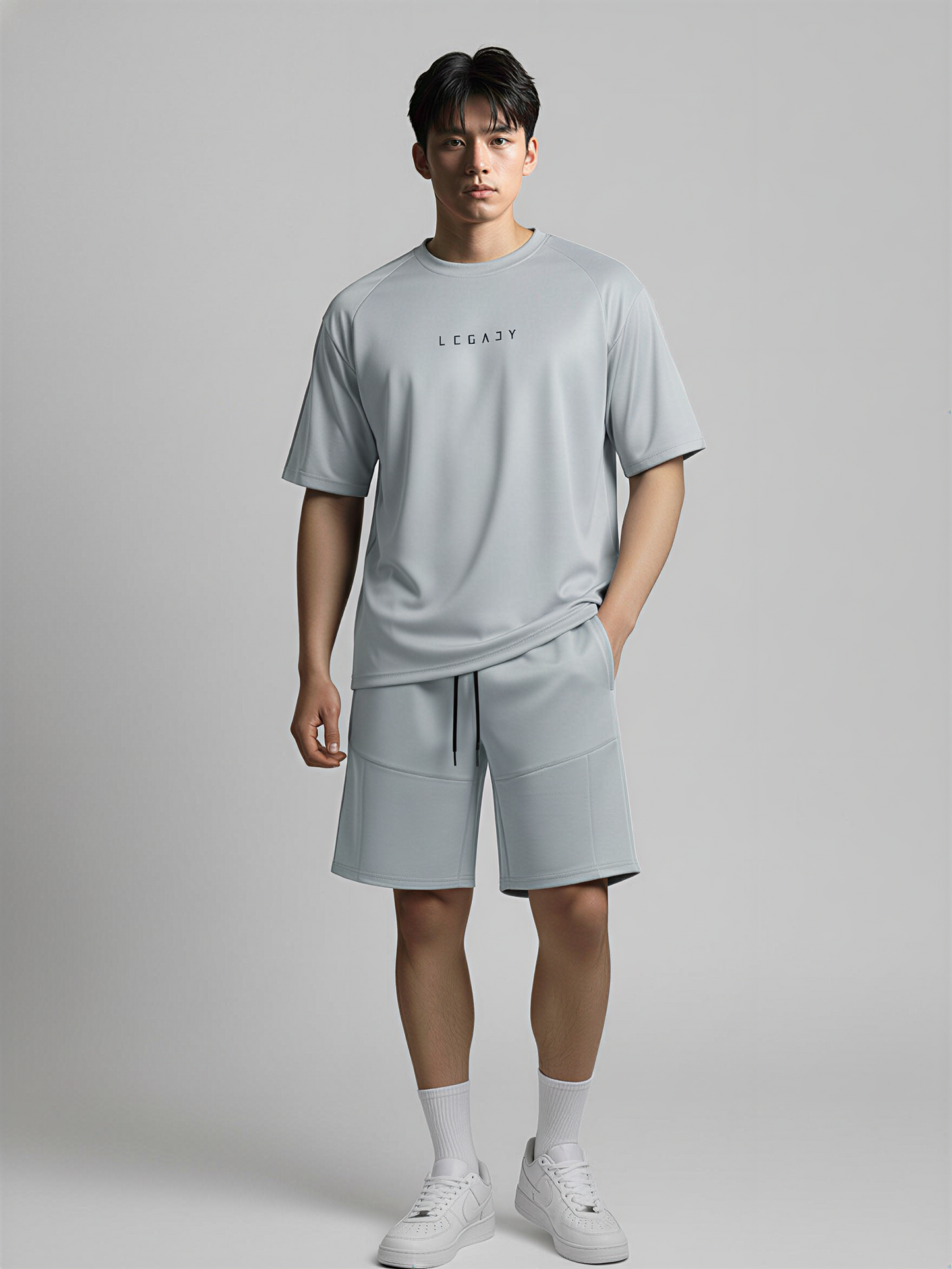 Nimbus Oversized Arc Tee | Cloud