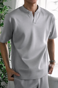 Nimbus Oversized V-Neck Shirt | Cloud
