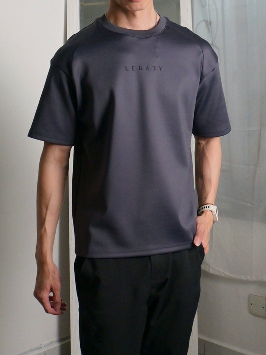 Nimbus Oversized Arc Tee | Charcoal