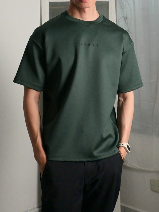 Nimbus Oversized Arc Tee | Dark Green