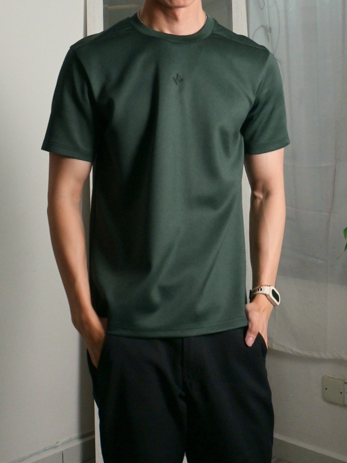 Nimbus Regular Core Tee | Dark Green