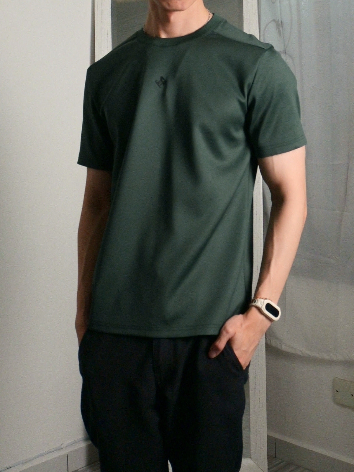 Nimbus Regular Core Tee | Dark Green