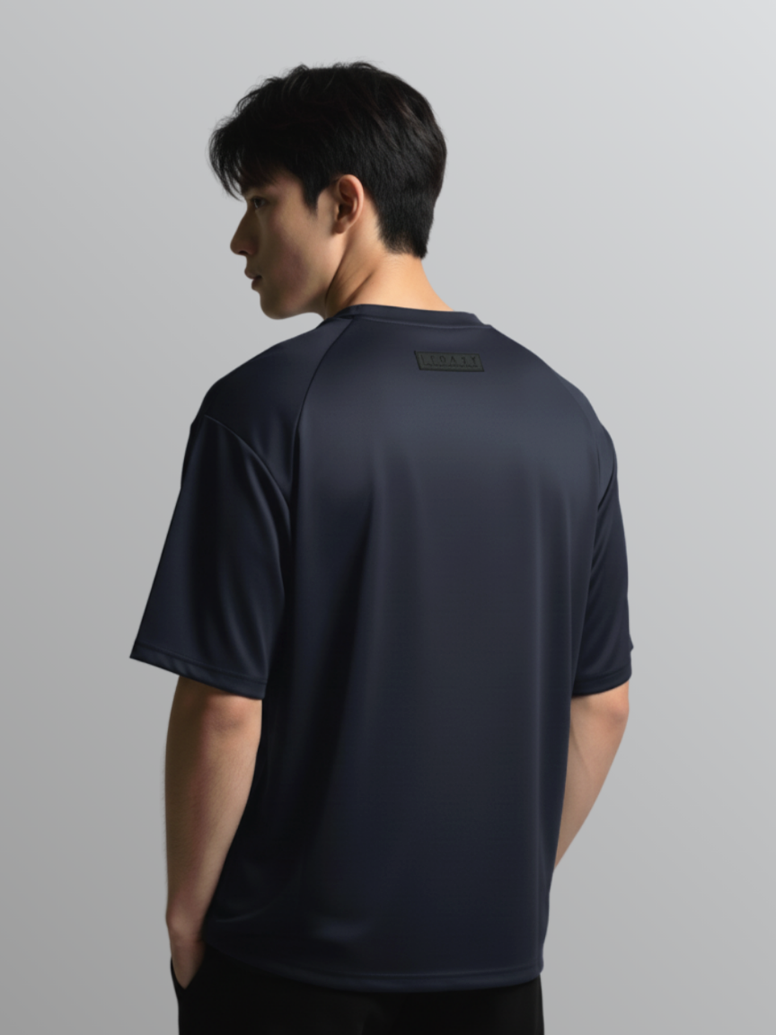 Nimbus Oversized Arc Tee | Charcoal