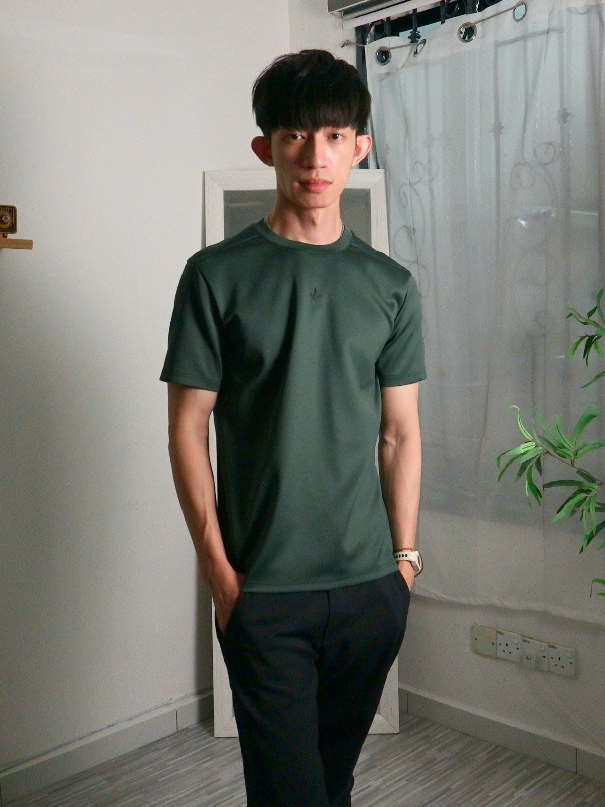 Nimbus Regular Core Tee | Dark Green