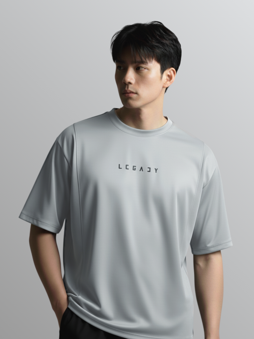 Nimbus Oversized Splice Tee | Cloud