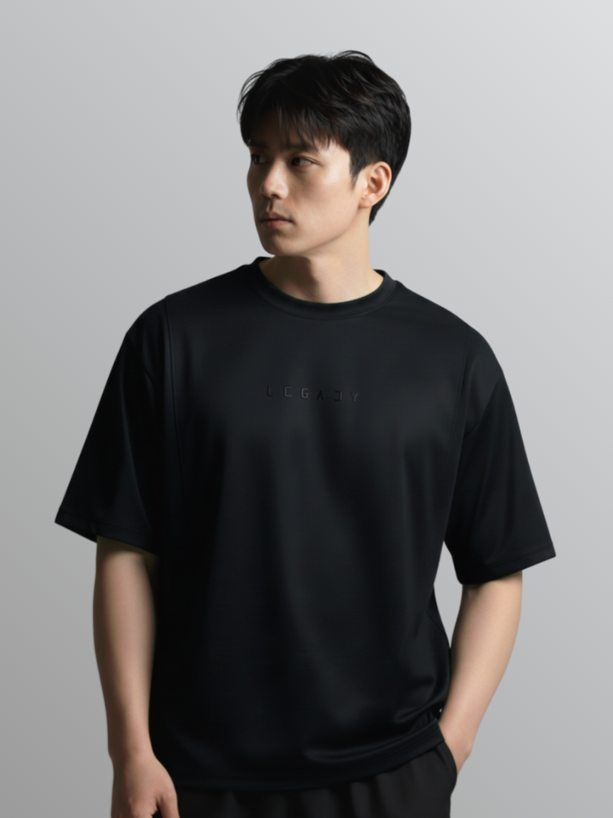 Nimbus Oversized Splice Tee | Black