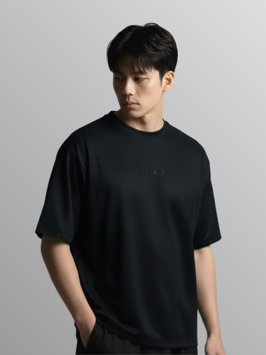 Nimbus Oversized Splice Tee | Black