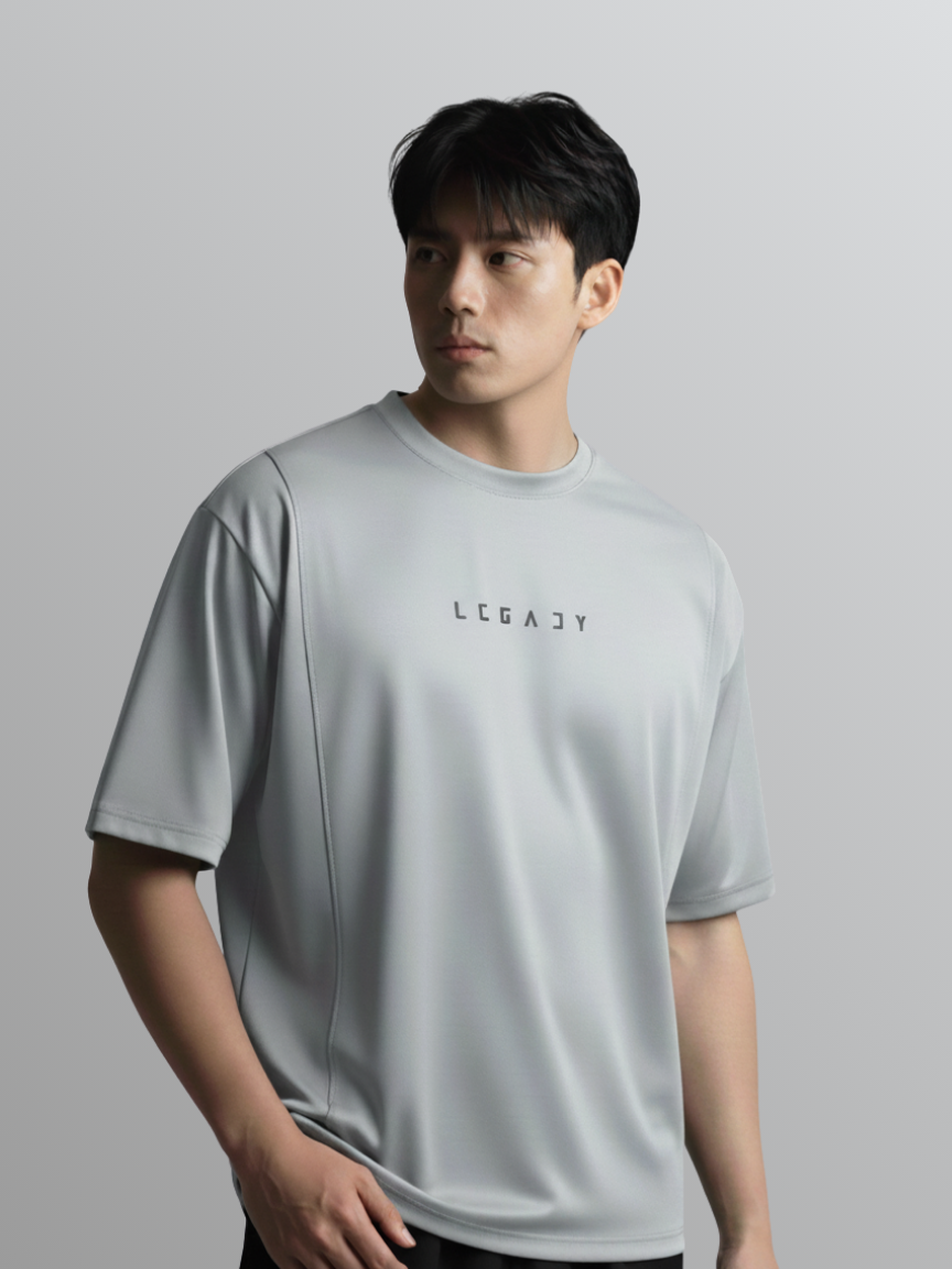 Nimbus Oversized Splice Tee | Cloud