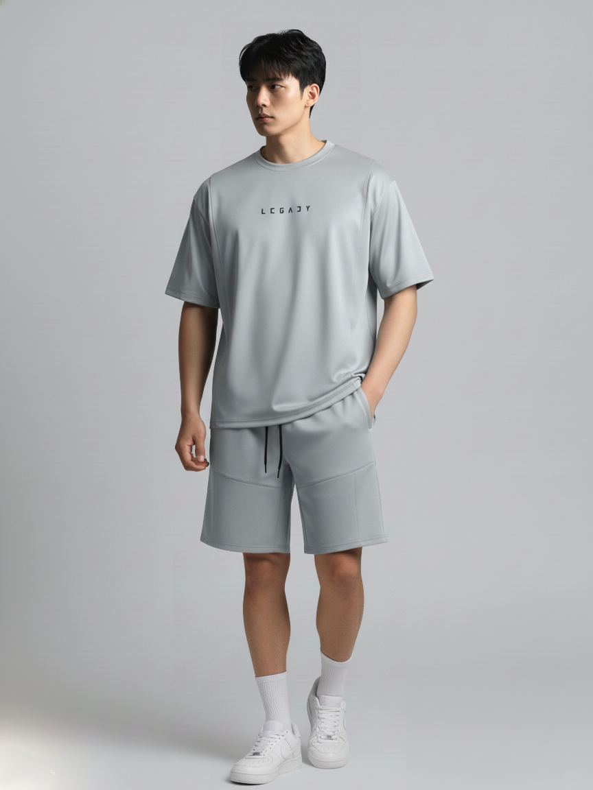Nimbus Oversized Splice Tee | Cloud