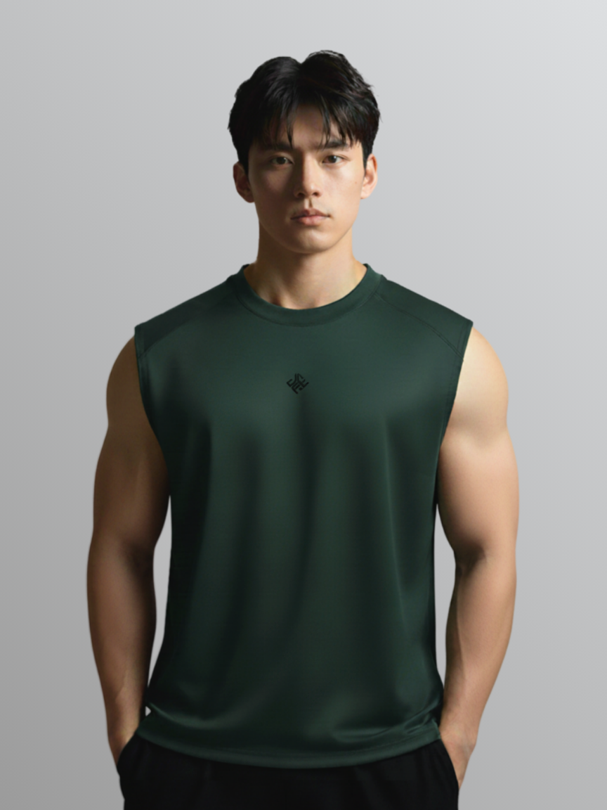 Nimbus Regular Arc Vest | Dark Green