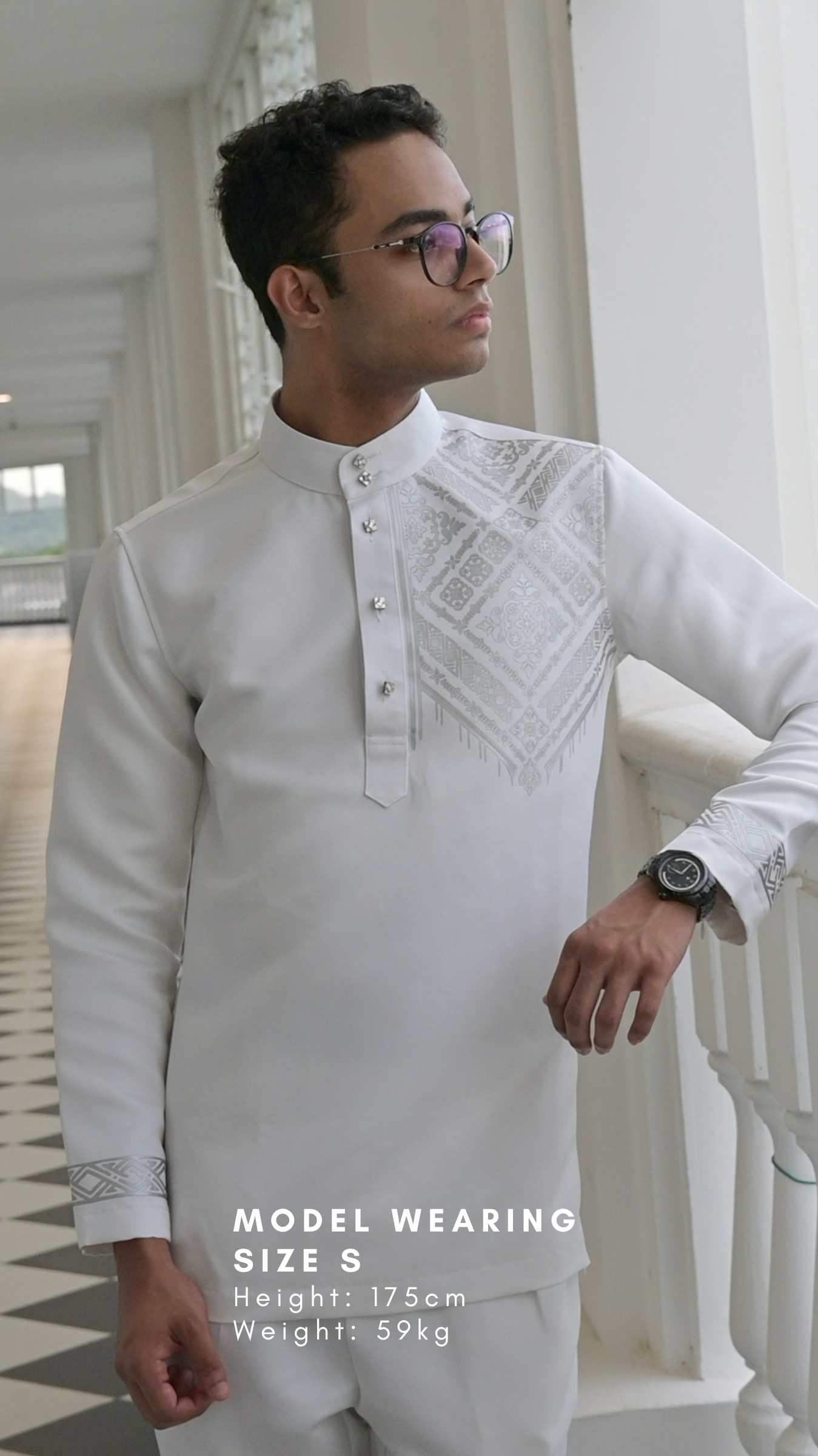 Baju Khalid | White