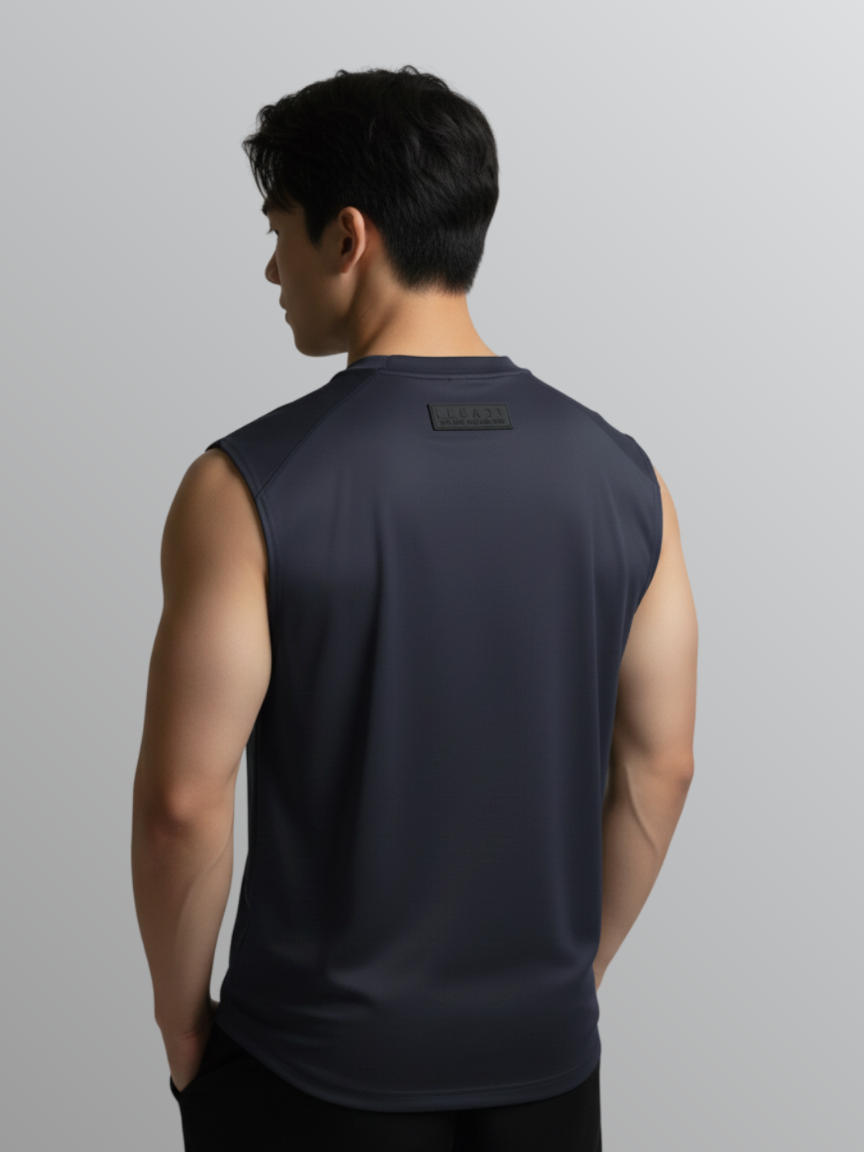 Nimbus Regular Arc Vest | Charcoal