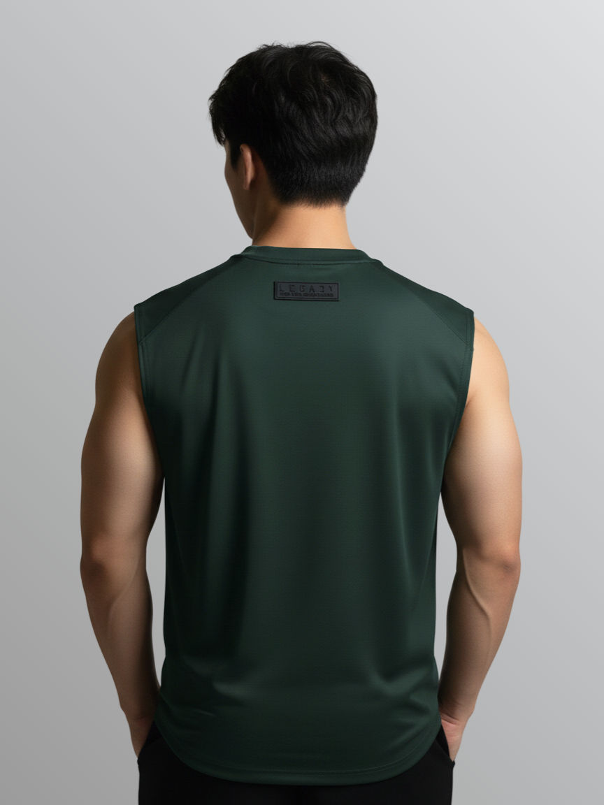 Nimbus Regular Arc Vest | Dark Green