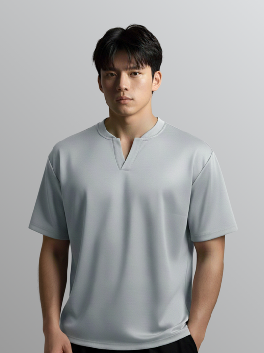 Nimbus Oversized V-Neck Shirt | Cloud