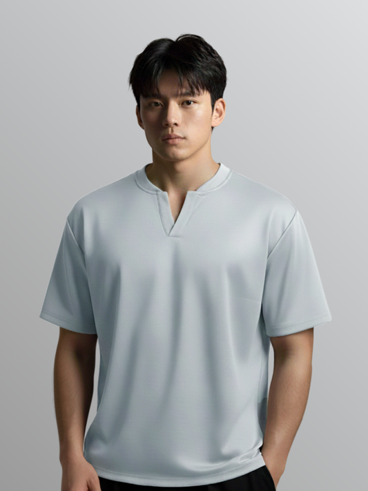Nimbus Oversized V-Neck Shirt | Cloud