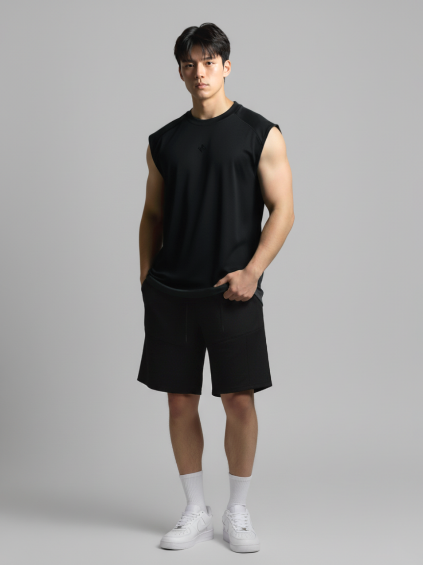 Nimbus Regular Arc Vest | Black