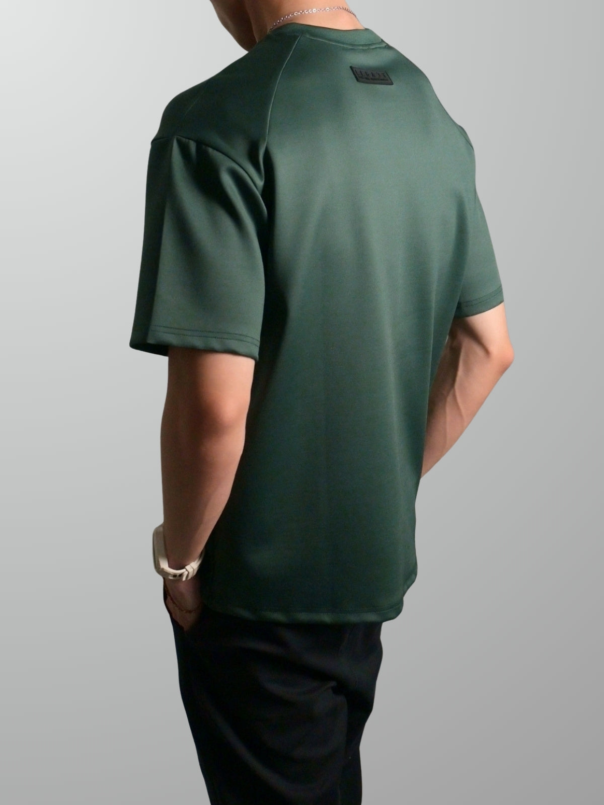 Nimbus Oversized Arc Tee | Dark Green
