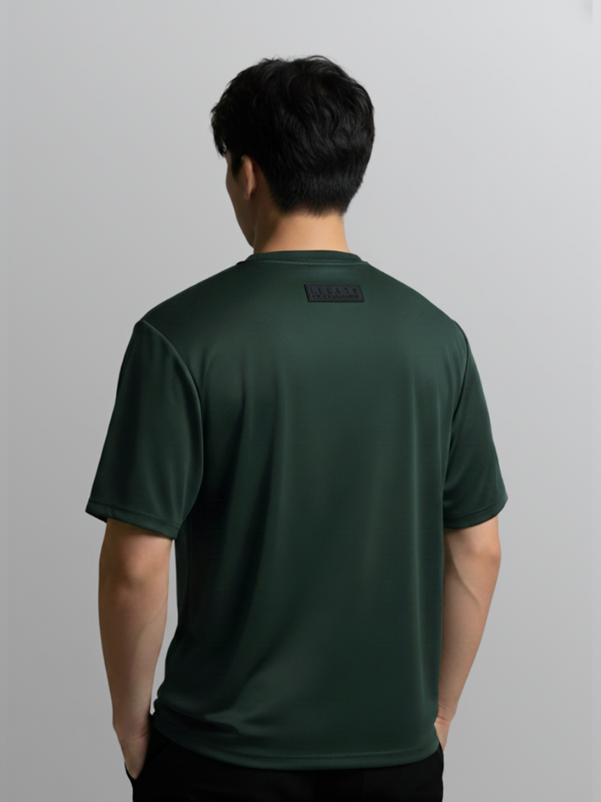 Nimbus Oversized V-Neck Shirt | Dark Green