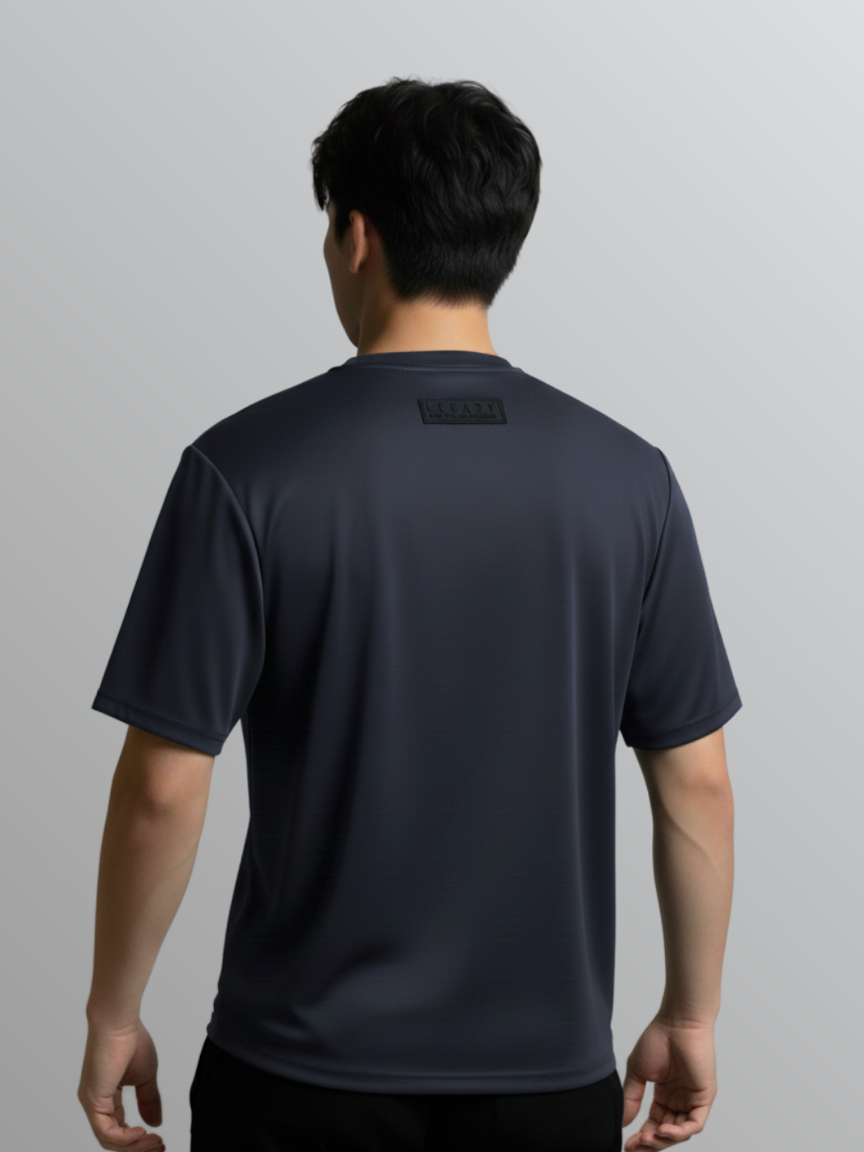 Nimbus Oversized V-Neck Shirt | Charcoal