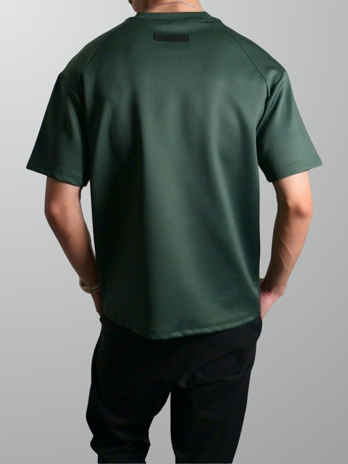 Nimbus Oversized Arc Tee | Dark Green