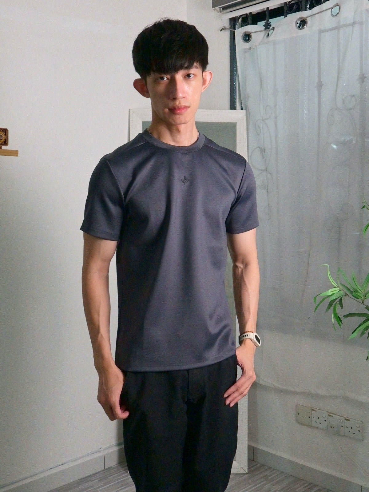 Nimbus Regular Core Tee | Charcoal