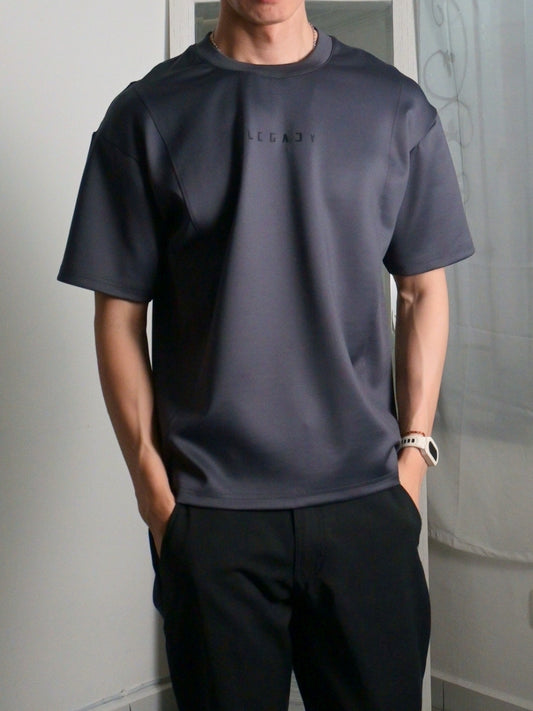 Nimbus Oversized Splice Tee | Charcoal