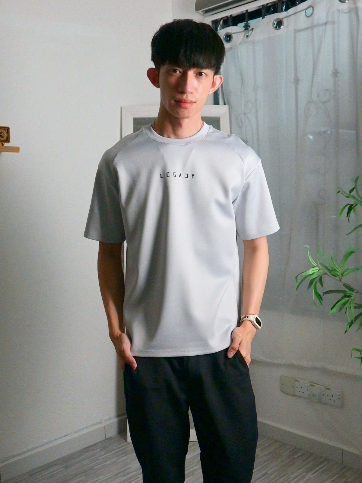 Nimbus Oversized Arc Tee | Cloud