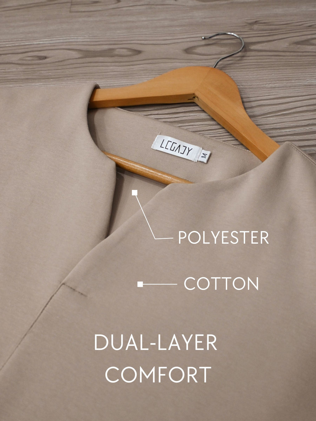 V-Neck Shirt Essential | Beige