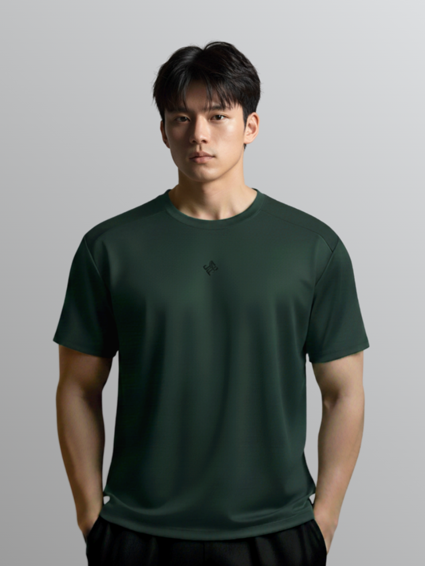 Nimbus Regular Core Tee | Dark Green