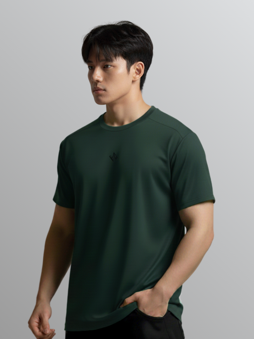 Nimbus Regular Core Tee | Dark Green