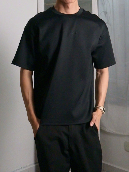 Nimbus Oversized Arc Tee | Black