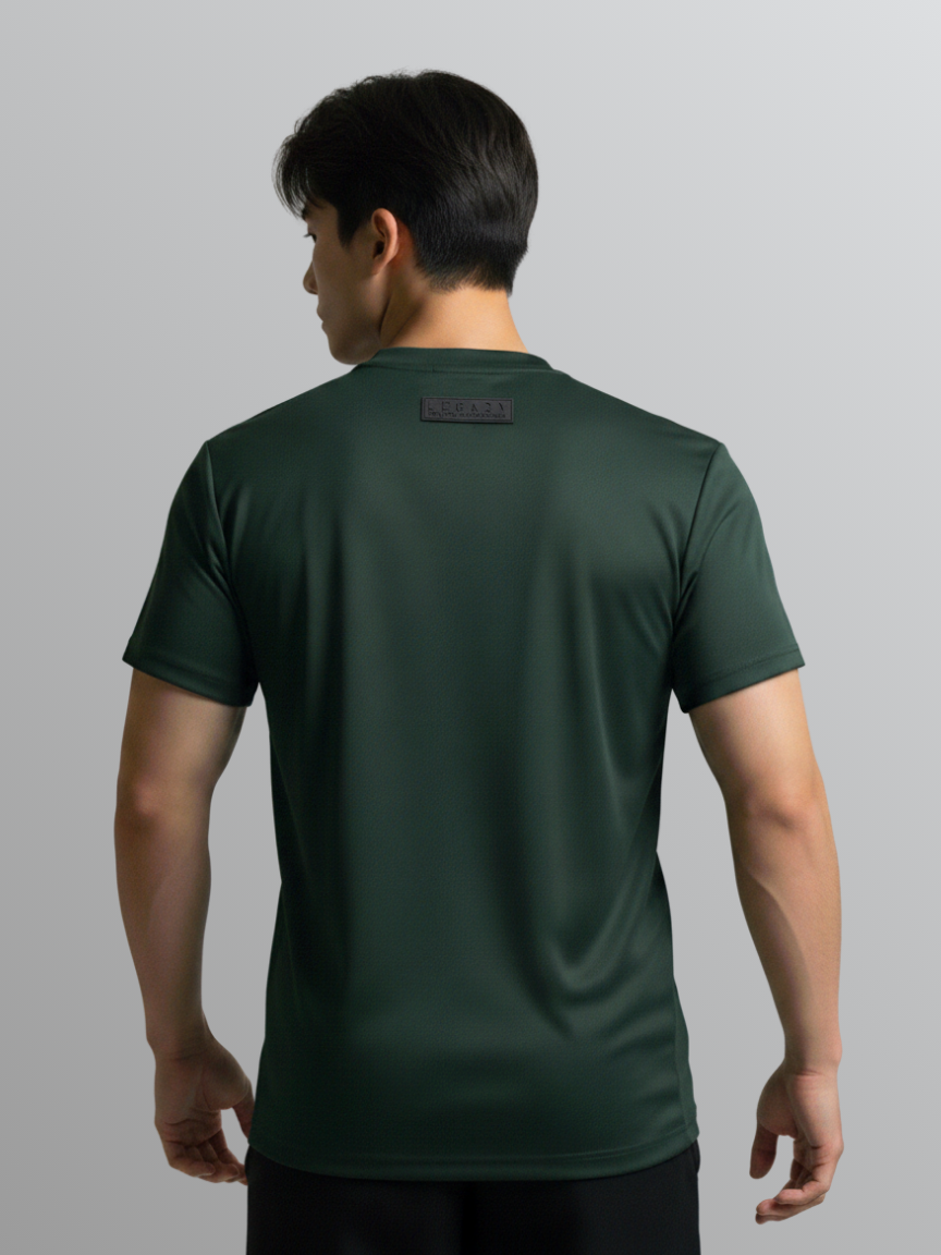 Nimbus Regular Core Tee | Dark Green