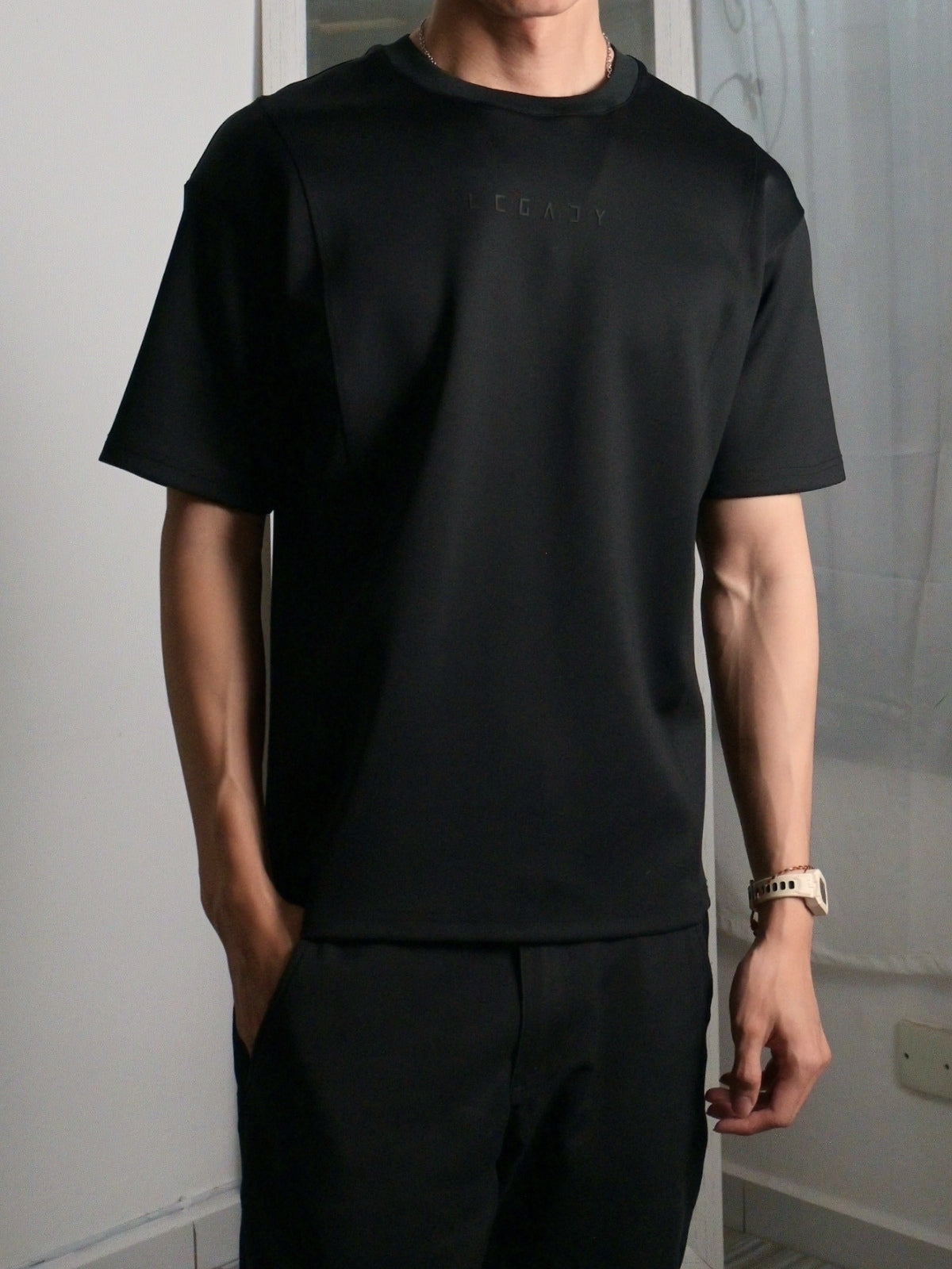 Nimbus Oversized Splice Tee | Black