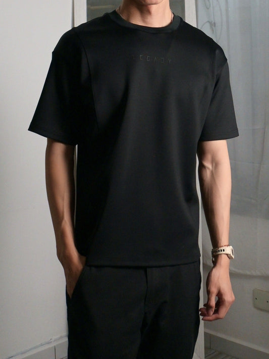Nimbus Oversized Splice Tee | Black