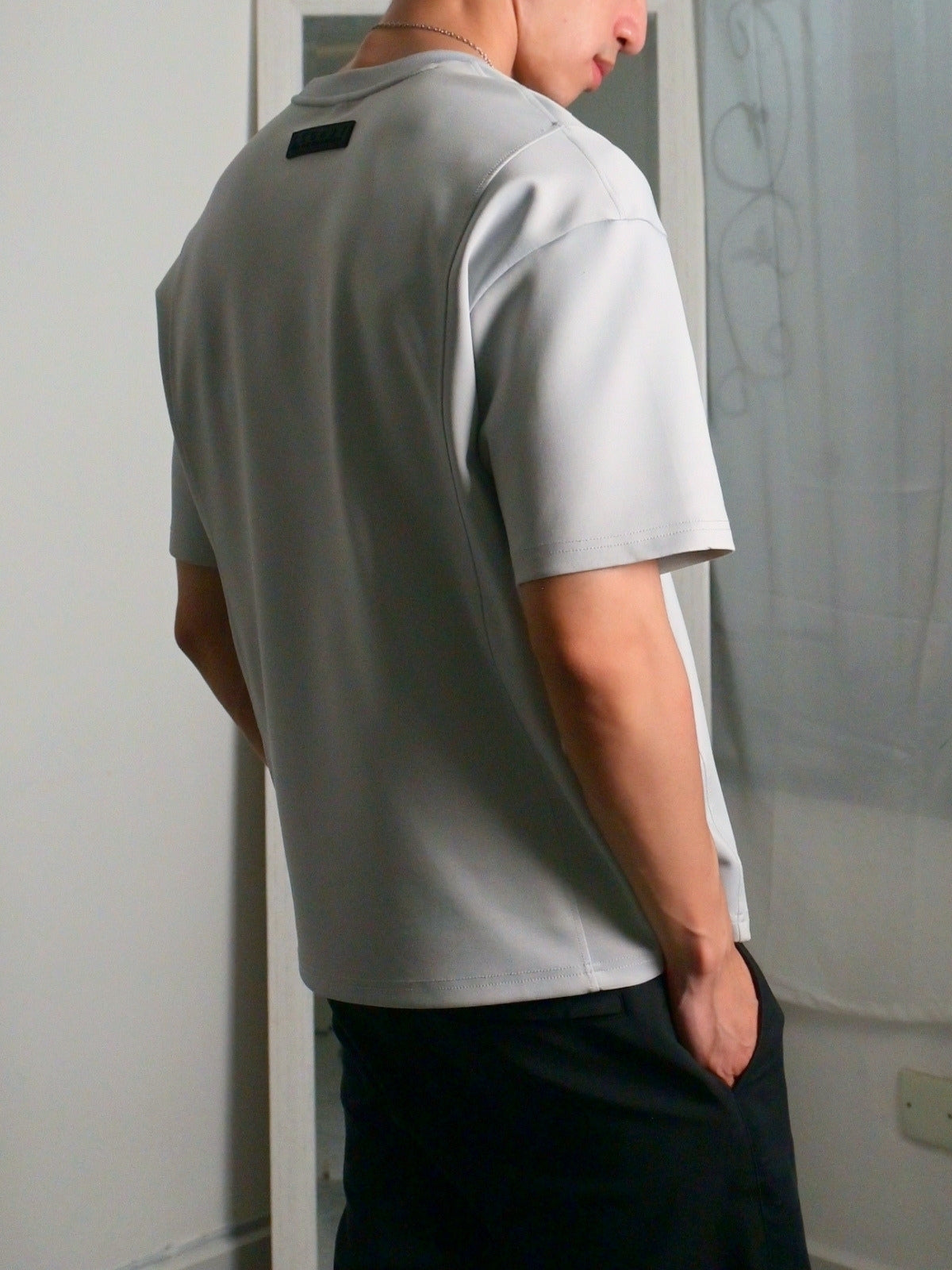Nimbus Oversized Splice Tee | Cloud