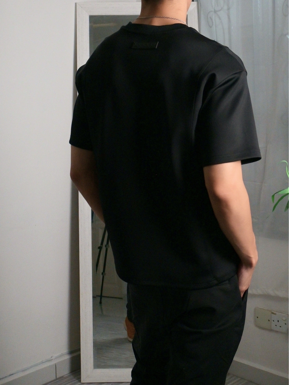 Nimbus Oversized Splice Tee | Black