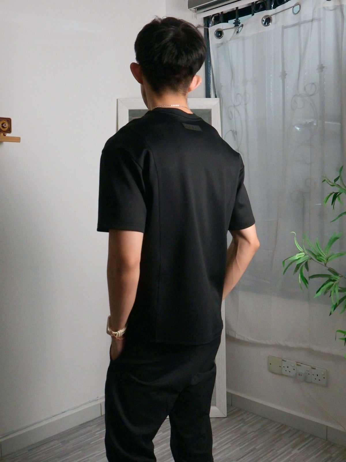 Nimbus Oversized Splice Tee | Black