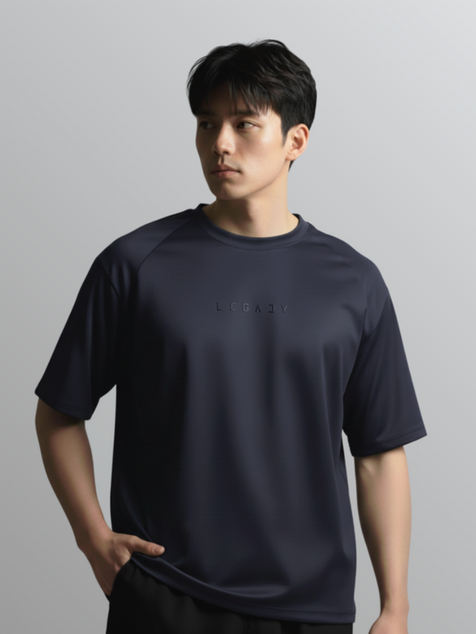 Nimbus Oversized Arc Tee | Charcoal