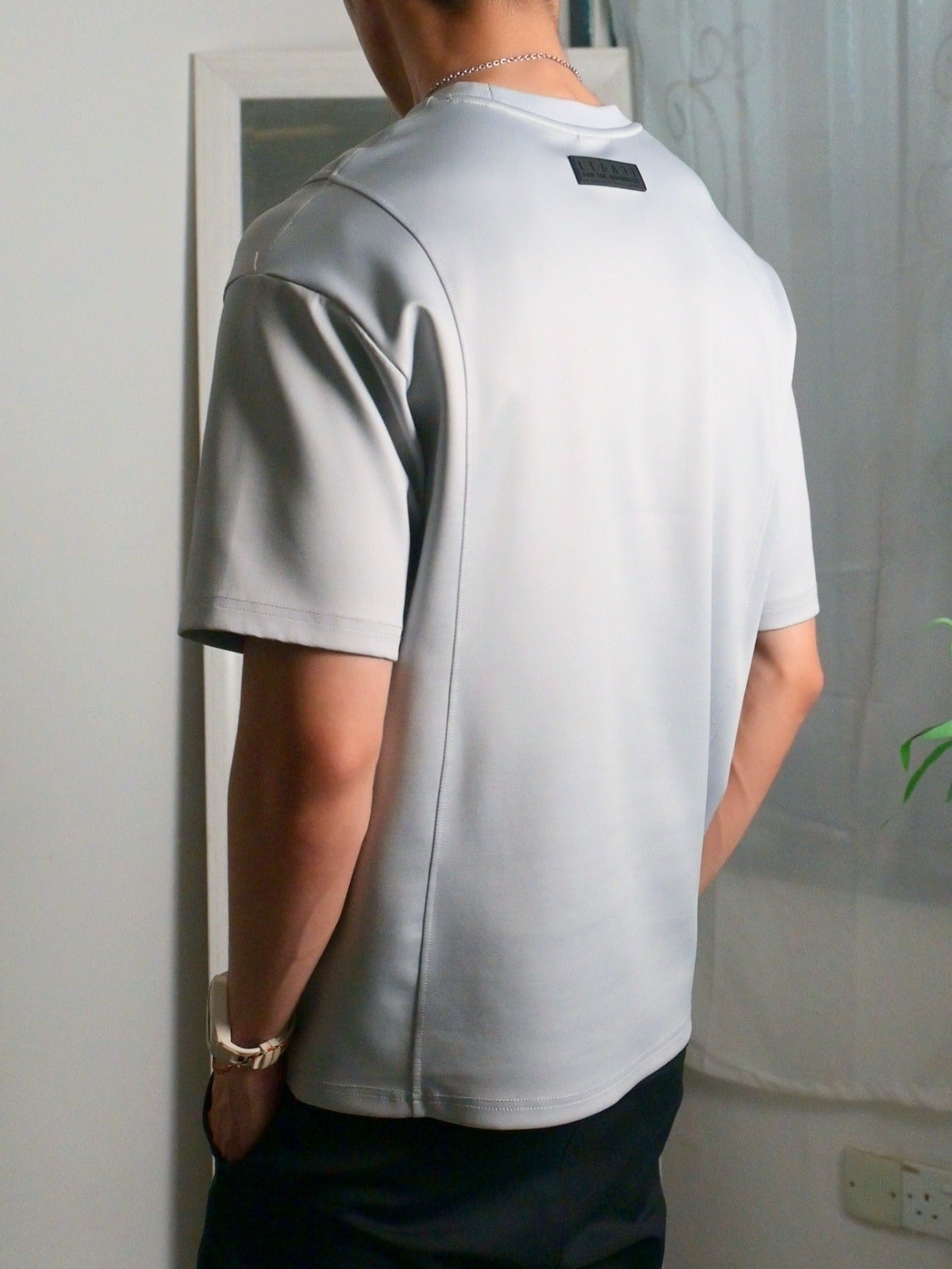 Nimbus Oversized Splice Tee | Cloud