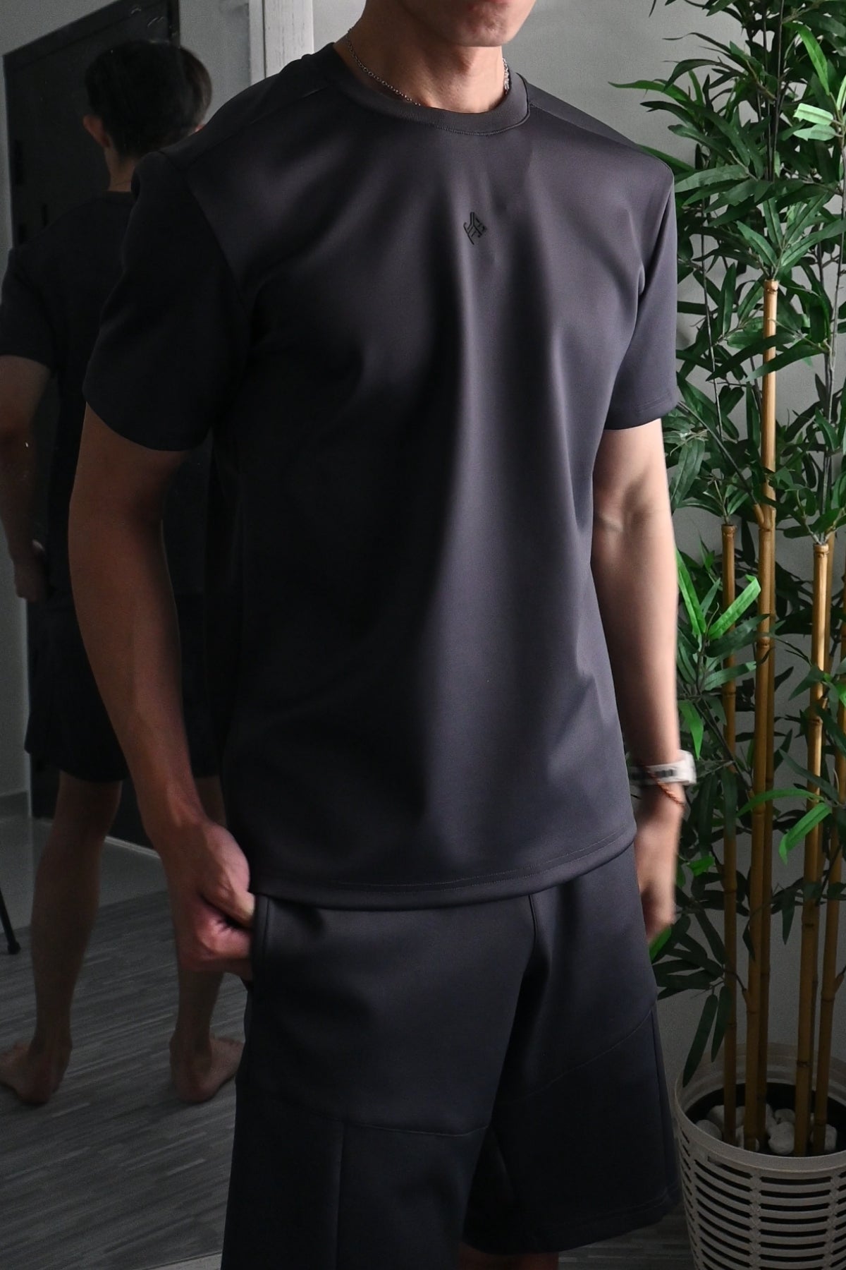 Nimbus Regular Core Tee | Charcoal