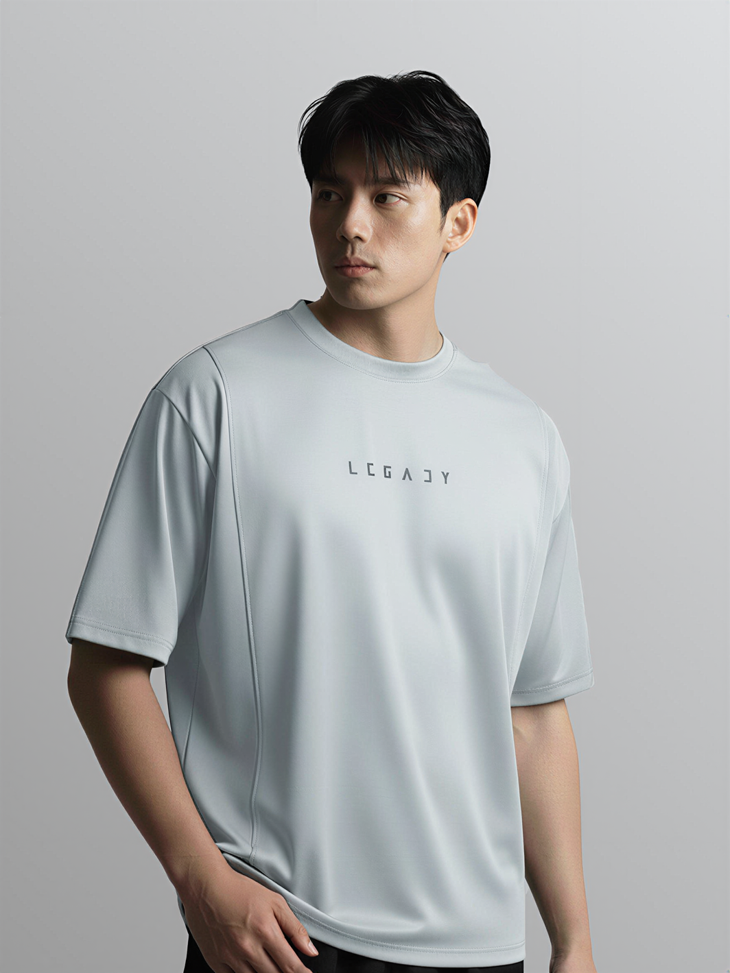Nimbus Oversized Splice Tee | Cloud