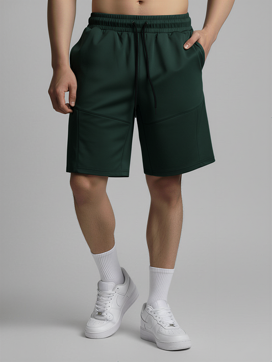 Nimbus Paneled 7" Shorts | Dark Green