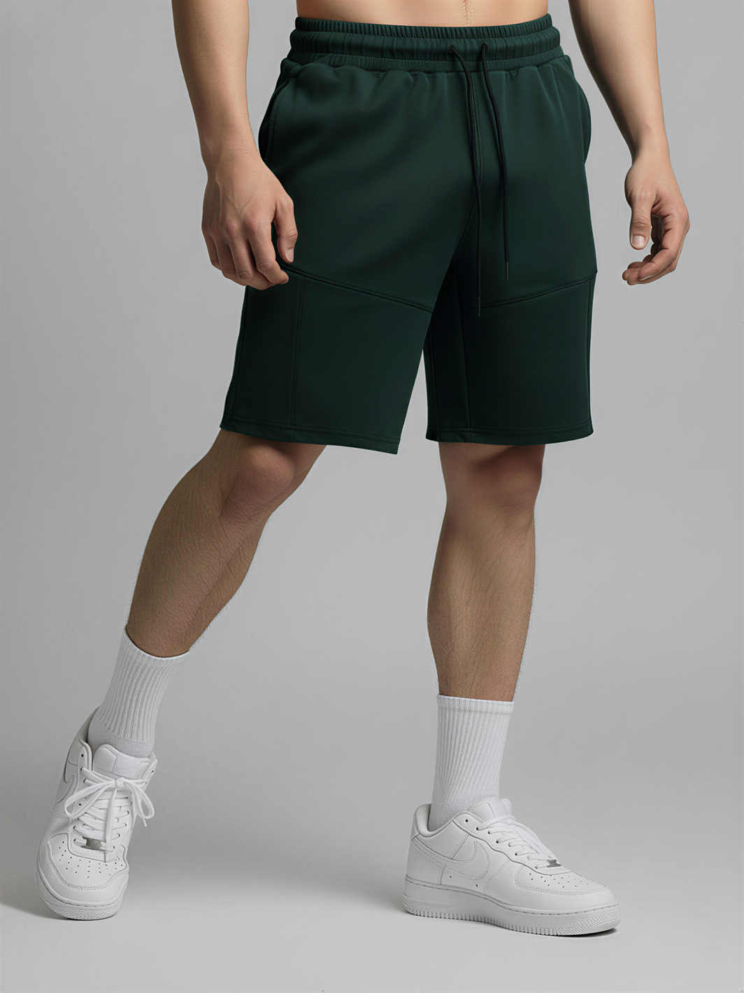 Nimbus Paneled 7" Shorts | Dark Green
