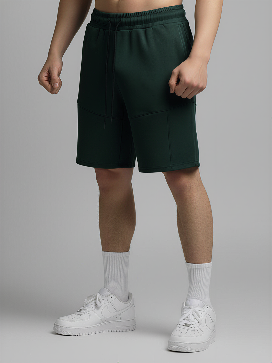 Nimbus Paneled 7" Shorts | Dark Green