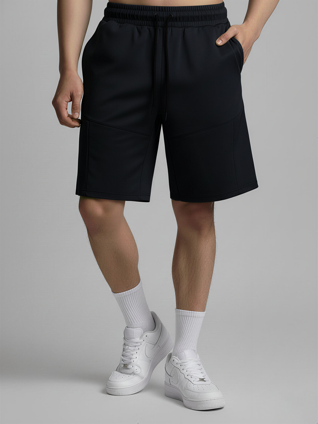Nimbus Paneled 7" Shorts | Black