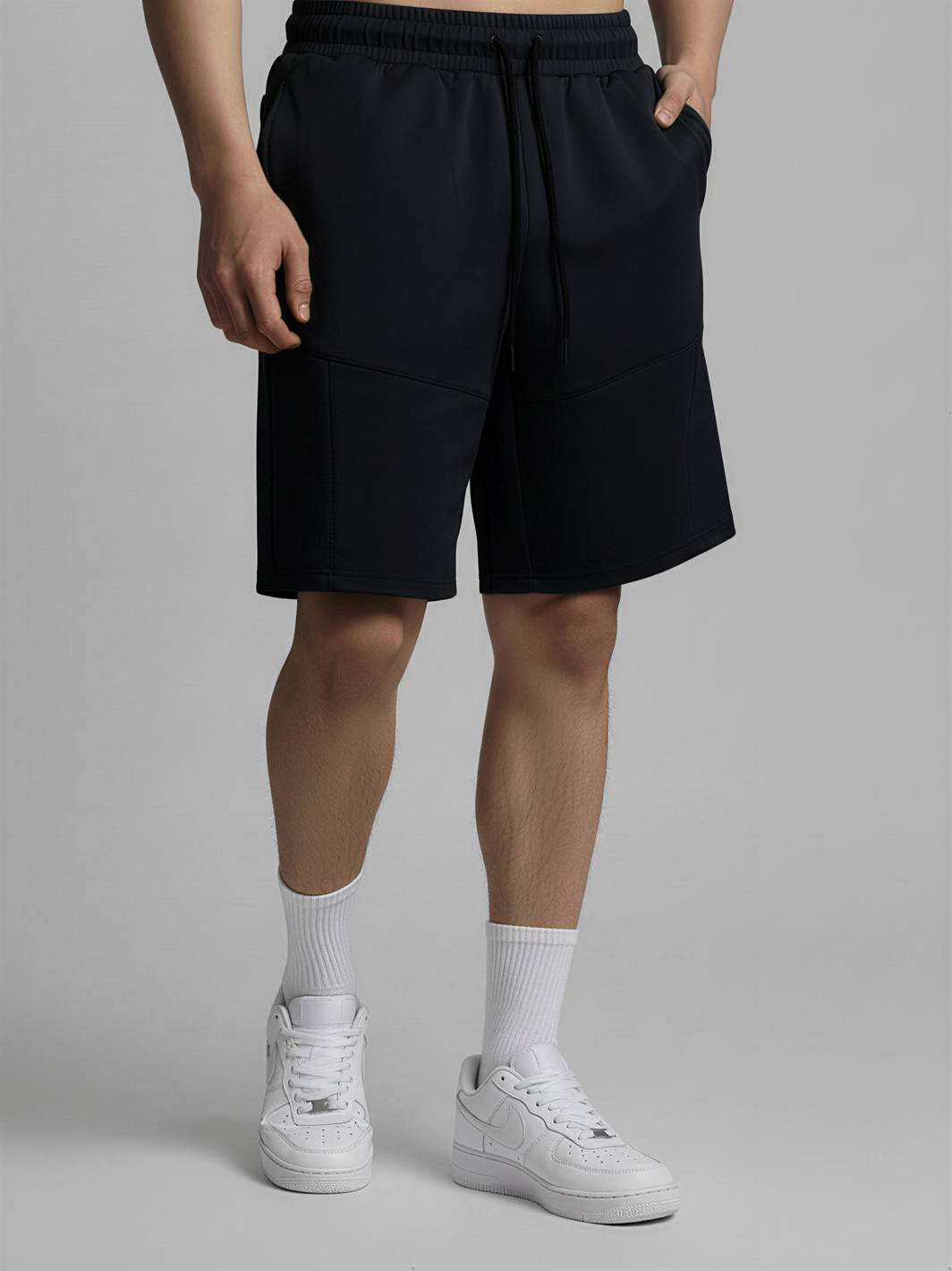 Nimbus Paneled 7" Shorts | Black