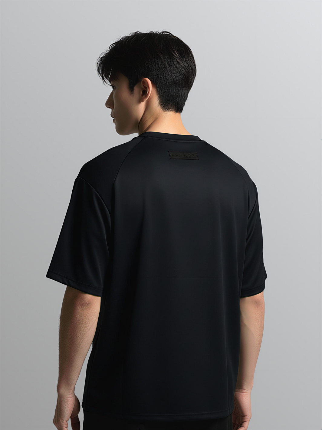 Nimbus Oversized Arc Tee | Black