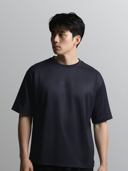 Nimbus Oversized Splice Tee | Charcoal