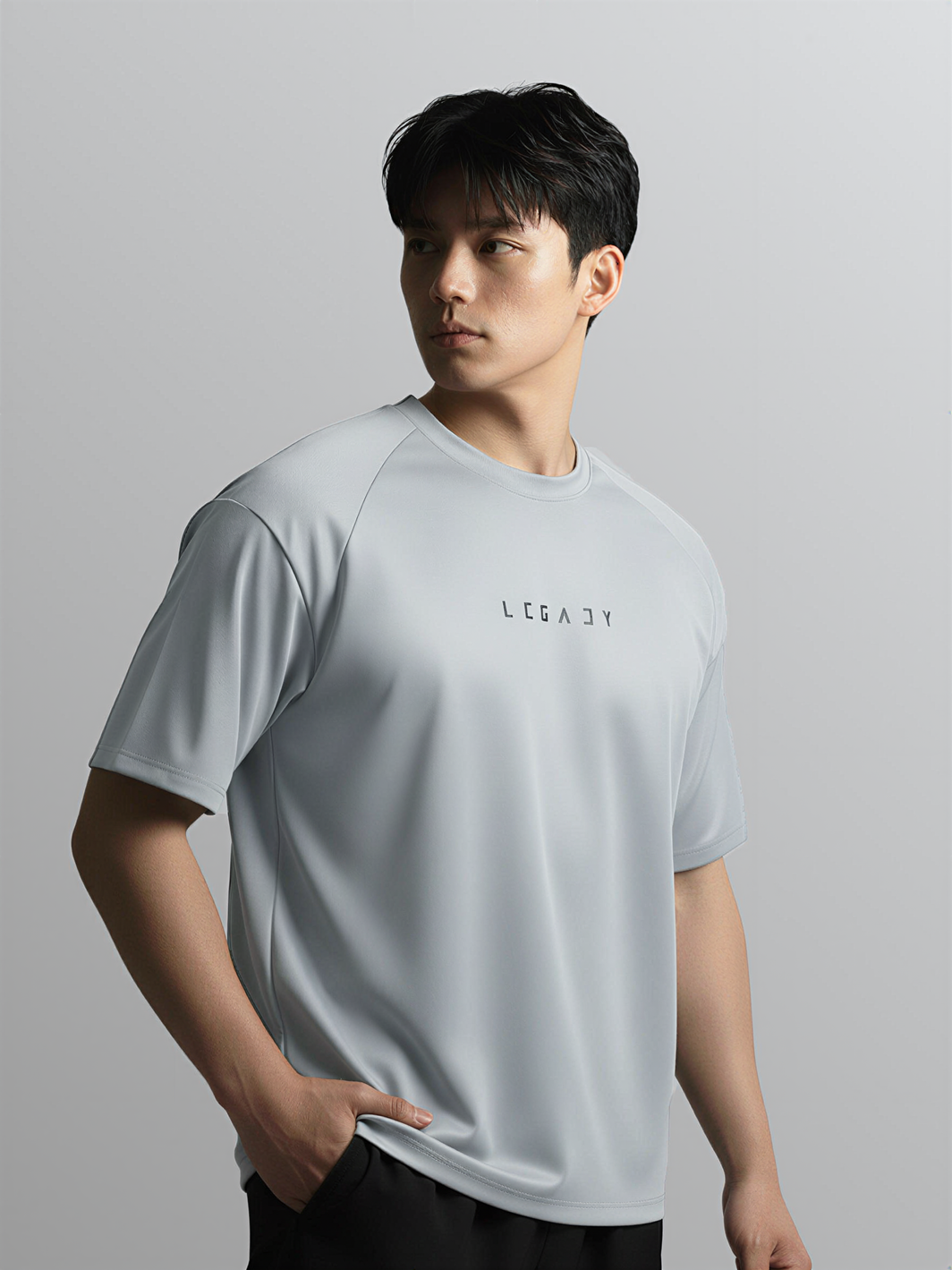Nimbus Oversized Arc Tee | Cloud