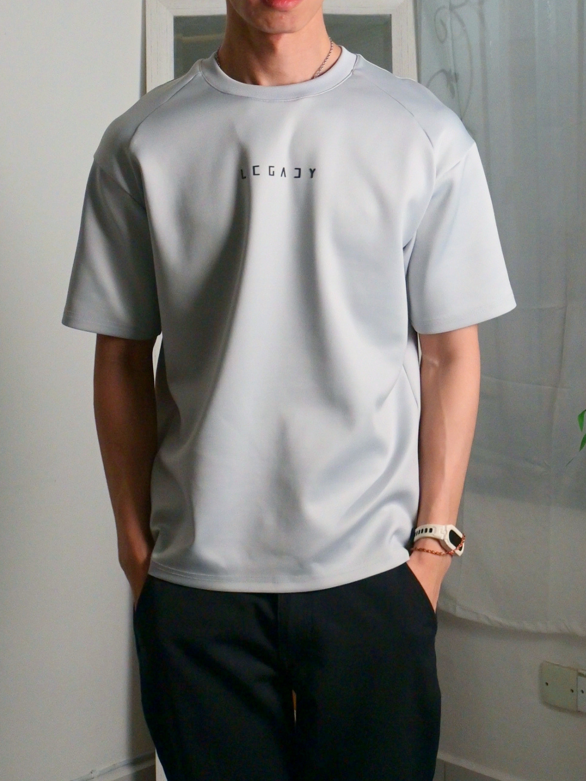 Nimbus Oversized Arc Tee | Cloud